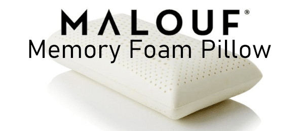 malouf zoned memory foam pillow