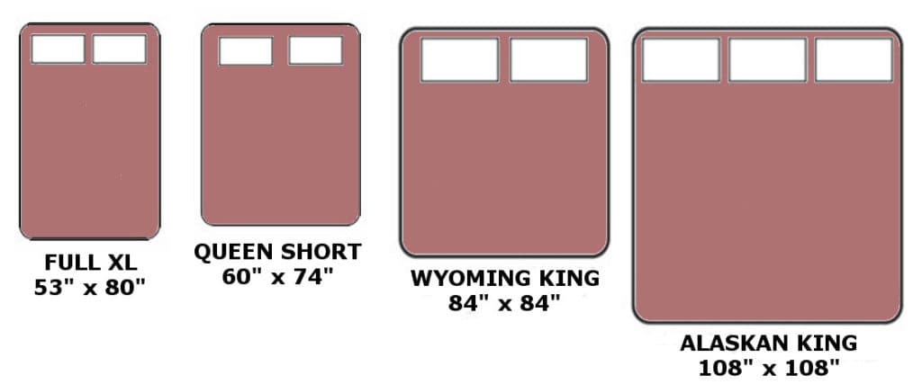 Mattress Sizes Chart | Bed Size Guide | Our Sleep Guide