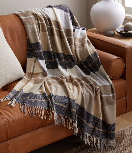 Italian plaid throw by quince